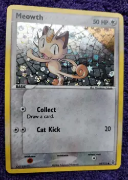 Meowth 69/112 FireRed & LeafGreen Reverse Holo Pokemon *NICE* - Image 1