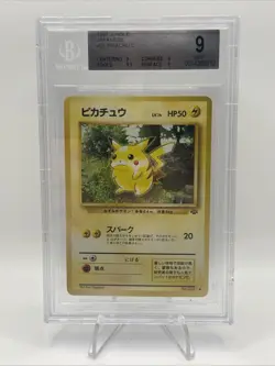 Pokemon 1997 Japanese Jungle - Pikachu #25 BGS 9 - MINT Chipped - Image 1