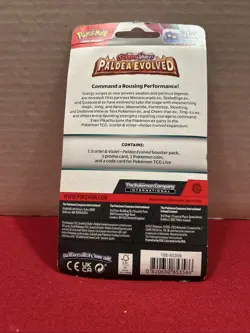 SEALED Pokemon Paldea Evolved Smoliv Promo, Blister ,Booster Pack, Coin - Image 2