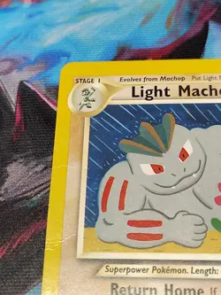 Light Machoke 49/105 Neo Destiny WotC Vintage Pokemon RARE 2002 Hp CRIMP ERROR - Image 2