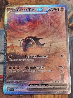 Pokemon TCG: Great Tusk ex 246/198 SIR Scarlet & Violet Special NM - Image 1