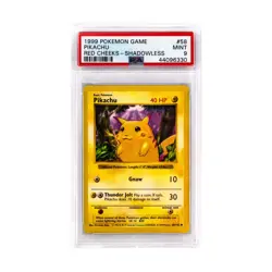 Pokemon Pokemon Graded Pikachu Red Cheeks - Shadowless - PSA 9 NM - Image 1