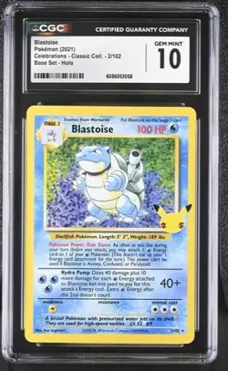 Pokemon Celebrations Blastoise and Venusaur SEQUENTIAL SET! CGC GEM MINT 10 - Image 2