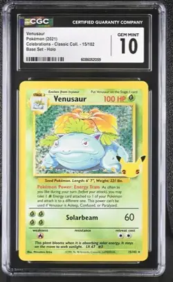 Pokemon Celebrations Blastoise and Venusaur SEQUENTIAL SET! CGC GEM MINT 10 - Image 4