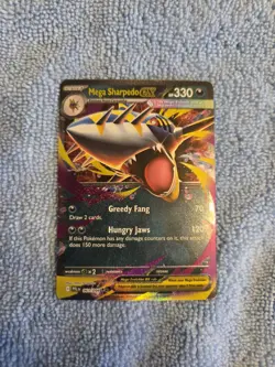Mega Sharpedo EX 061/069 ME:02 Phantasmal Flames Pokemon TCG - Double Rare - NM - Image 1