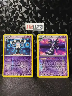 Pokemon TCG Gothitelle 47/98 & Gothorita 46/98 BW Emerging Powers R,HOLO NM - Image 1