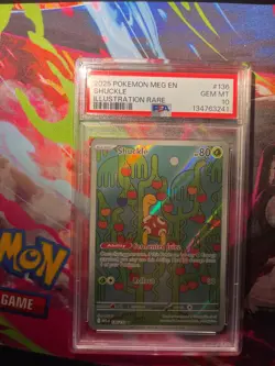 2025 POKEMON MEG EN-MEGA EVOLUTION ILLUSTRATION RARE #136 SHUCKLE PSA 10 - Image 1