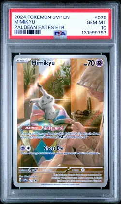 MIMIKYU 075/091 | PSA 10 | SVP EN-SV BLACK STAR PROMO POKEMON - Image 1
