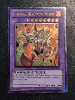 Yu-Gi-Oh! ULTIMATE RARE HOLO ELEMENTAL HERO NOVA MASTER GENF-EN093 LP - Image 1