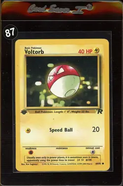 1st Edition Voltorb 69/82 - Team Rocket - Pokemon Card - Near Mint (NM) - Image 1