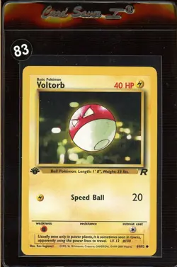 1st Edition Voltorb 69/82 - Team Rocket - Pokemon Card - Near Mint (NM) - Image 2