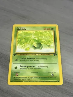 Oddish 63/82 Common Team Rocket 1st Edition Non Holo Pokemon Card - Image 1