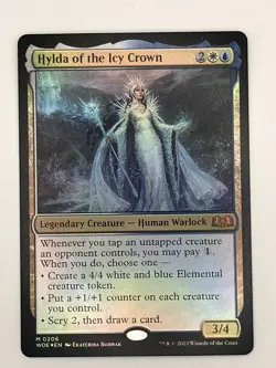 MTG: Hylda of the Icy Crown (FOIL) #206 Wilds of Eldraine Magic Card Mythic NM - Image 1