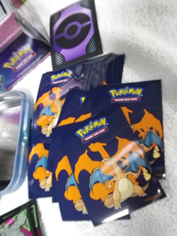 Mixed Pokemon Card lot VMAX Holo VStar V GX loose cards in tin Collector - Image 3