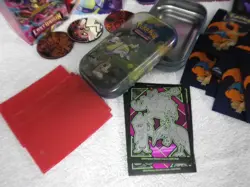 Mixed Pokemon Card lot VMAX Holo VStar V GX loose cards in tin Collector - Image 5