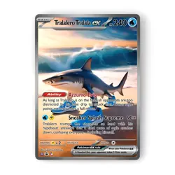 Italian Brainrot Pokemon Card - Tralalero Tralala Custom Meme Art - Image 1