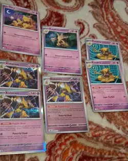 Pokemon TCG Cards Alakazam Full Art -plus Abra And Kadabra - Image 3