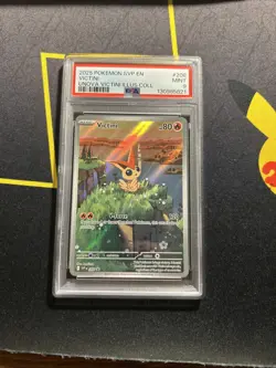 PSA 9 Victini 208 -Graded Illustration Rare Pokemon Card- Black Star Promo - Image 1