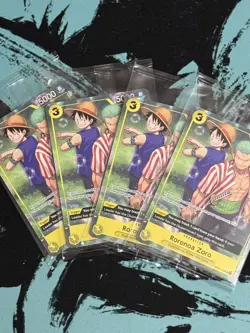 One Piece Card Game Roronoa Zoro OP10-113 Set Sail Event [LD-01] Promo Eng 4x - Image 1