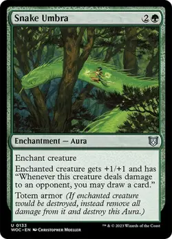 Snake Umbra [Wilds of Eldraine Commander] MTG - Image 1