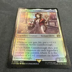 MTG Aerith Gainsborough #0004 (Regular Foil) Final Fantasy NM/M - Image 2