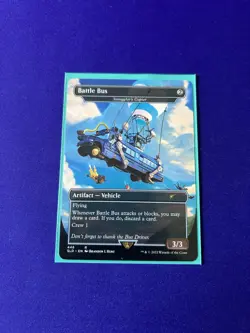 Battle Bus (Smuggler's Copter) NEAR MINT #446 Secret Lair MTG X FORTNITE - Image 1