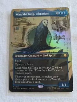 Avatar MTG Wan Shi Tong, Librarian. TLA 0320 M - NM Borderless FOIL. - Image 1