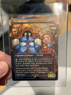 MTG Vivi Ornitier Borderless Chocobo Track Foil Final Fantasy Foil - Image 1