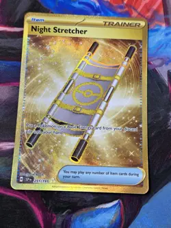 Night Stretcher Hyper Gold Rare - Surging Sparks Pokemon 251/191 - Near Mint! - Image 1