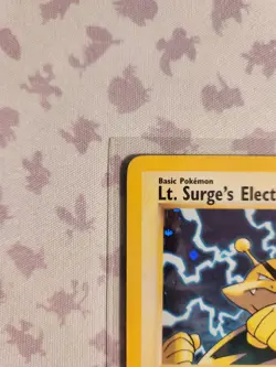 Lt. Surge's Electabuzz 006/132 Holo Gym Heroes Unlimited Pokemon TCG - Image 3