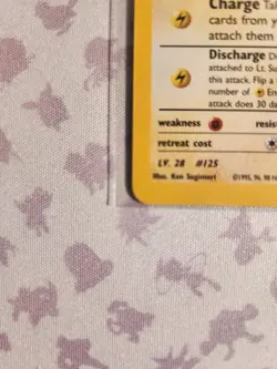 Lt. Surge's Electabuzz 006/132 Holo Gym Heroes Unlimited Pokemon TCG - Image 4