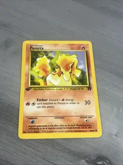 2000 Pokemon Team Rocket Ponyta 1st Edition #64/82 - Image 1