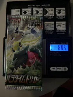 Heavy 8.86g Pokemon Sealed Paradigm Trigger Japanese Booster Pack - Image 1