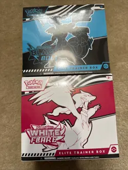 Black Bolt & White Flare Pokemon TCG ETB New Factory Sealed Lot Of 2 - Image 1