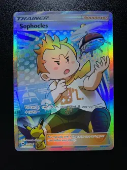 Sophocles 146/147 Pokemon Burning Shadows Ultra Rare NM Full Art Trainer - Image 1