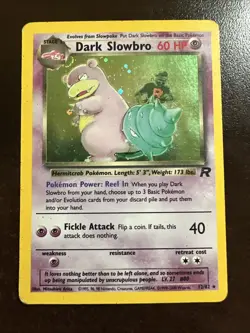 Dark Slowbro 12/82 Holo Rare Pokemon TCG Team Rocket WOTC SMG - Image 1
