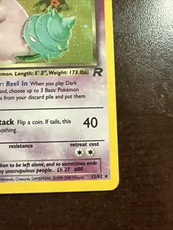 Dark Slowbro 12/82 Holo Rare Pokemon TCG Team Rocket WOTC SMG - Image 4