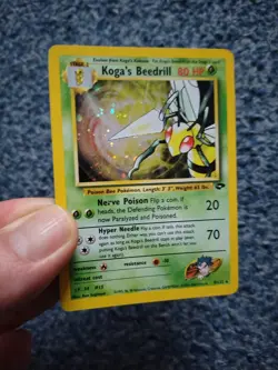 POKEMON TCG HOLO RARE KOGA'S BEEDRILL EXCELLENT USED CN GYM CHALLENGE 2000 9/132 - Image 2