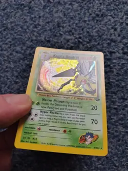 POKEMON TCG HOLO RARE KOGA'S BEEDRILL EXCELLENT USED CN GYM CHALLENGE 2000 9/132 - Image 3