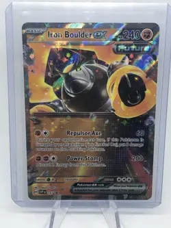 Pokemon TCG Iron Boulder ex 147 Scarlet & Violet Black Star Promo - Image 1