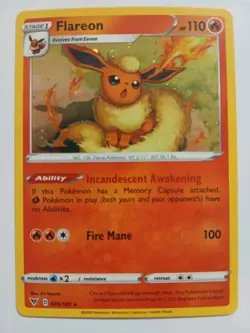 1x Flareon - 026/185 - Cosmos Holo NM-Mint Pokemon SWSH04 - Vivid Voltage - Image 1