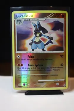 Lucario 6/130 Diamond and Pearl Reverse Holo MP Pokemon TCG - Image 1