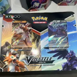 Pokemon V Battle Deck Lycanroc vs Corviknight New and Sealed - Image 1