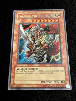 🔥YUGIOH • GILFORD THE LIGHTNING • SECRET RARE • DR04-EN242 • FOIL BLEED • VLP🔥 - Image 2