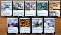 MTG Set 9 White Flying Pegasus Creatures & Spells *NM* English Magic EDH Group - Image 1