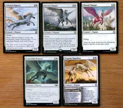 MTG Set 9 White Flying Pegasus Creatures & Spells *NM* English Magic EDH Group - Image 2