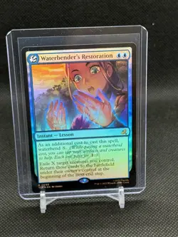 2025 Magic The Gathering The Last Airbender Waterbender's Restoration Foil NM - Image 1
