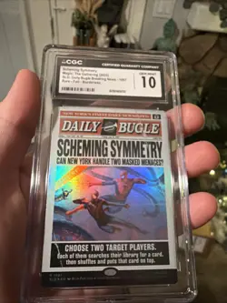 2025 SLD: DAILY BUGLE BREAKING NEWS #1997 SCHEMING SYMMETRY CGC 10 GEM - Image 1