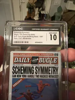 2025 SLD: DAILY BUGLE BREAKING NEWS #1997 SCHEMING SYMMETRY CGC 10 GEM - Image 4