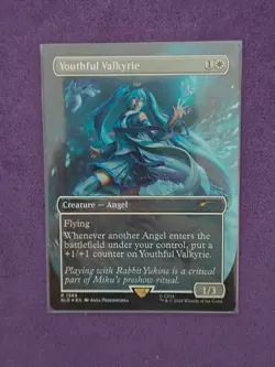 1x Youthful Valkyrie, Secret Lair Hatsune Miku, Magic MTG NM ENG FOIL - Image 1